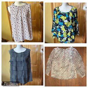 Bundle of 4 blouses all size‎ 0X